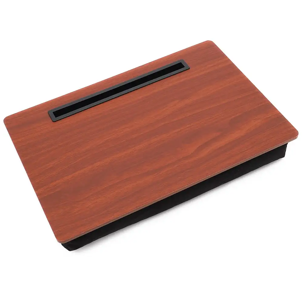 

Lap Desk with Cushioned Back, Cherry Multi-functional