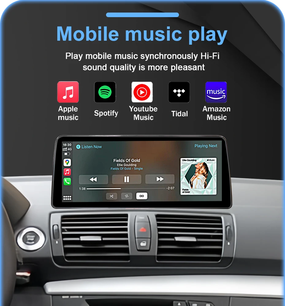 12,5 "Linux Touch Multimedia Bildschirm Android Auto Carplay Radio Für BMW E81 E82 E87 E88 2007-2012 Bluetooth spiegel Link Airplay – Detail 15