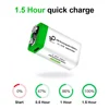 YouTu 9V USB Rechargeable Battery - Lithium-Ion, 650mAh, Eco Friendly, 1200 Uses, Type-C Charging, 1.5h Rapid Recharge, Li-Ion 2