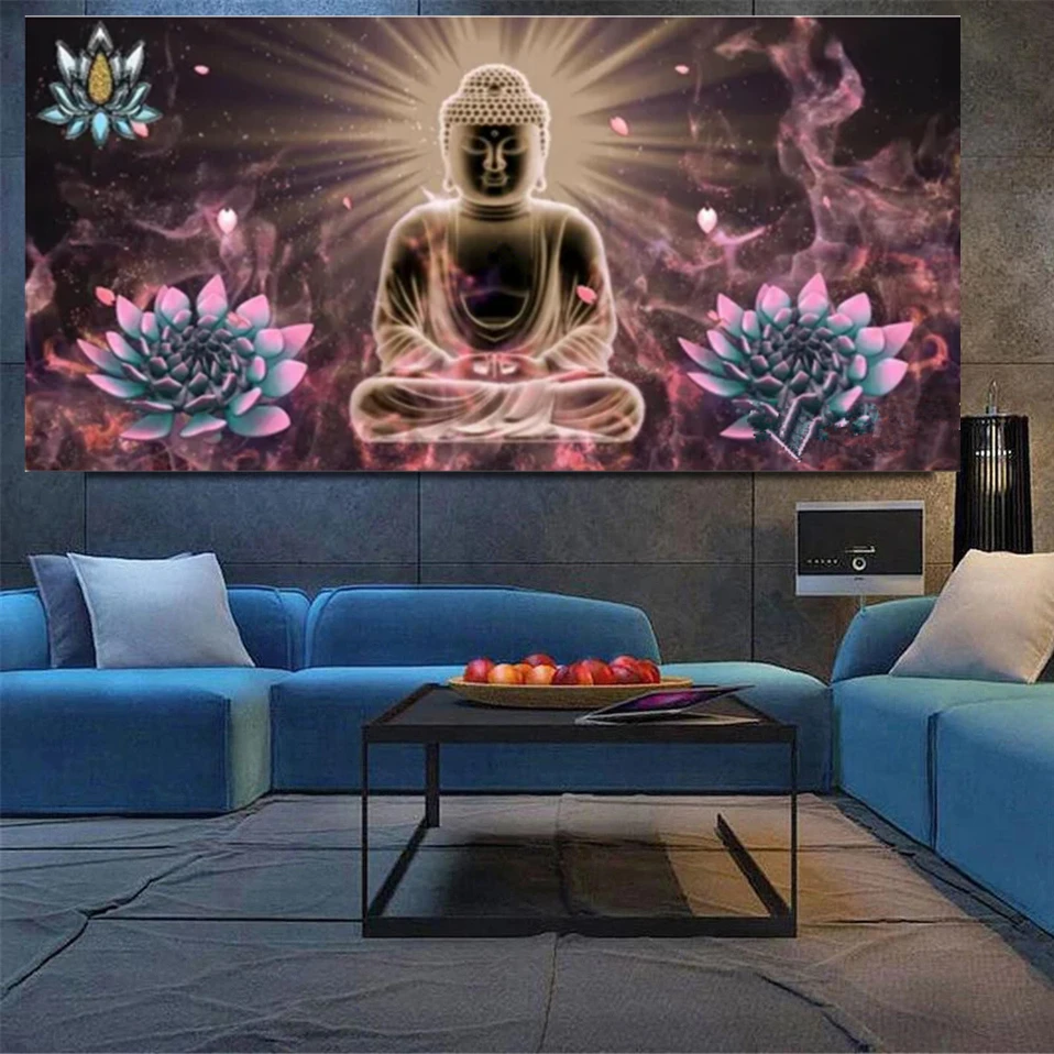 

Chinese Gods Buddha DIY 5D Diamond Painting Full Drill Square Embroidery Mosaic Art Picture Of Rhinestones Home Decor Gifts