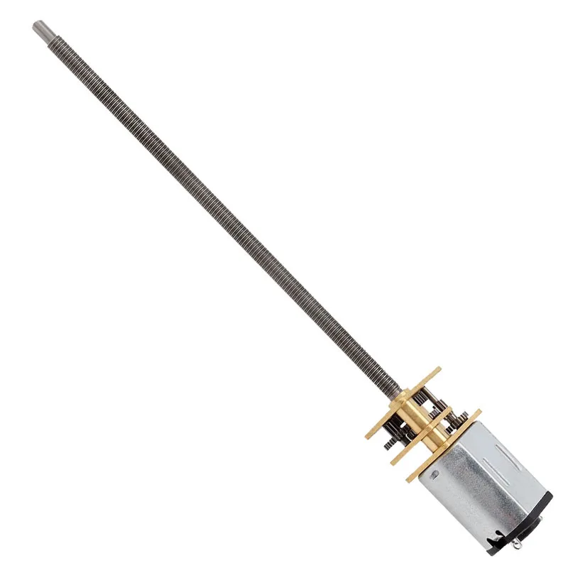 DC 마이크로 감속기 모터, 확장 나사산 샤프트, 소형 모터, 저속, 12-N20, M4 * 100, 3V6V12V