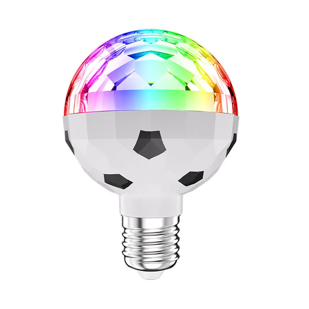 E27 LED RGB 6W 볼 라이트 회전 마법의 프로젝션 램프 파티 DJ 디스코 볼 라이트, 홈 파티 KTV 바 무대 웨딩 라이트