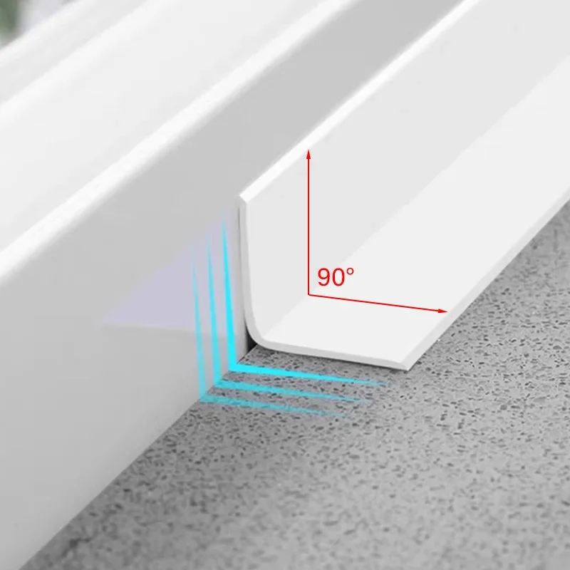 Self Adhesive PVC Sealing Strip Tape for Bathroom Bath Toilet Kitchen Caulk Tape Waterproof Wall Sticker White Mold Proof Tapes