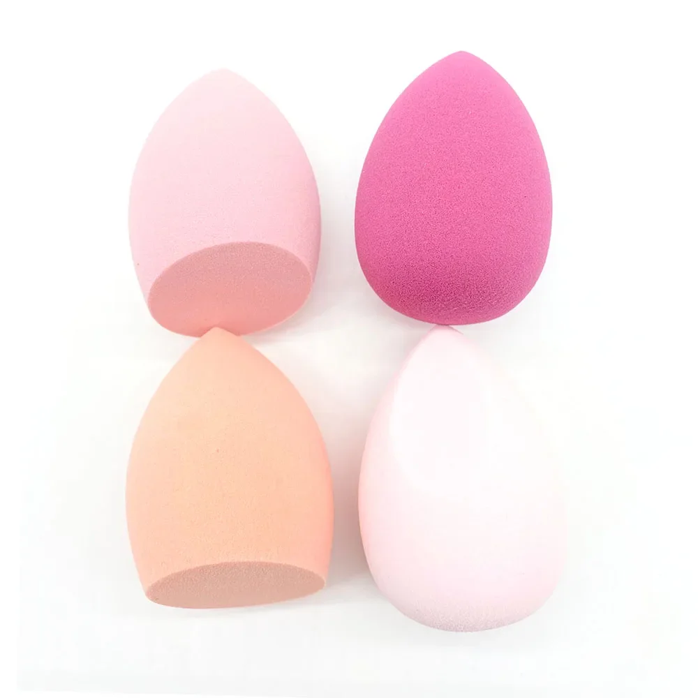 Beauty Cosmetic Egg Foundation Makeup Sponge 4pcs Powder Puff Dry and Wet Combined Powder Puff Bevel Cut Make Up Sponge Tools