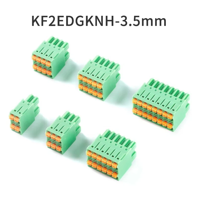 (10 Stück) KF2EDGKNH 3,5mm – 2* 2P 3P 4P ~ 14P 2EDGKNH Steckbarer doppelschichtiger Anschlussstecker 3,5 Pitch JL 15EDGKNHC 3.5mm