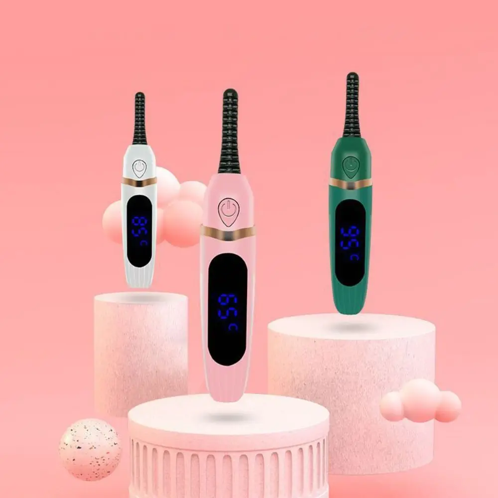 

Digital Display Electric Eyelash Curler Portable Quick Heating Eyelashes Curl Supply USB 3 Gear Heated Eyelashes Curler Makeup