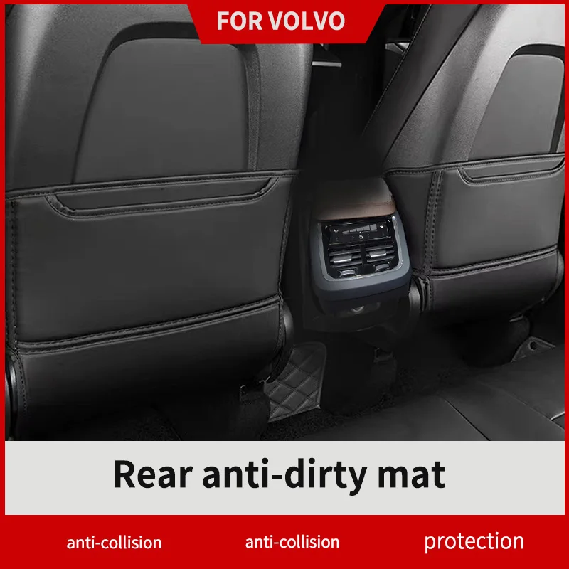 2pcs For Volvo xc60 xc90 s90 v90 s60 v60 V90CC V60CC seat kick pad door kick pad rear trim interior