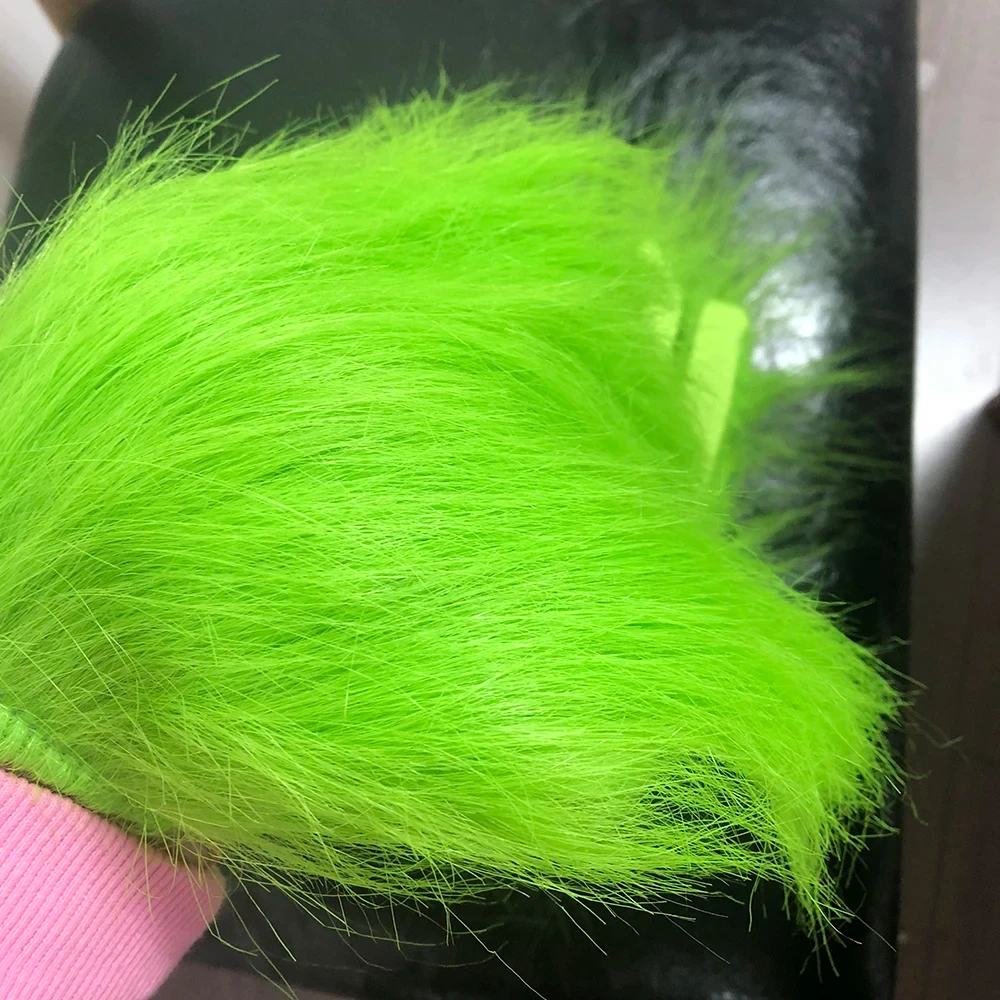 Christmas Gloves Green Plush Gloves Funny Thief Green Monster Halloween Cosplay Costume Accessories Party Props 1PC cartoon gloves furry gloves cosplay gloves