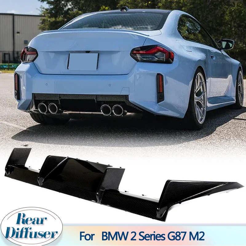 

Car Rear Diffuser for BMW 2 Series G87 M2 Coupe 2022 2023 Dry Carbon Rear Bumper Diffuser Lip Spoiler Guard