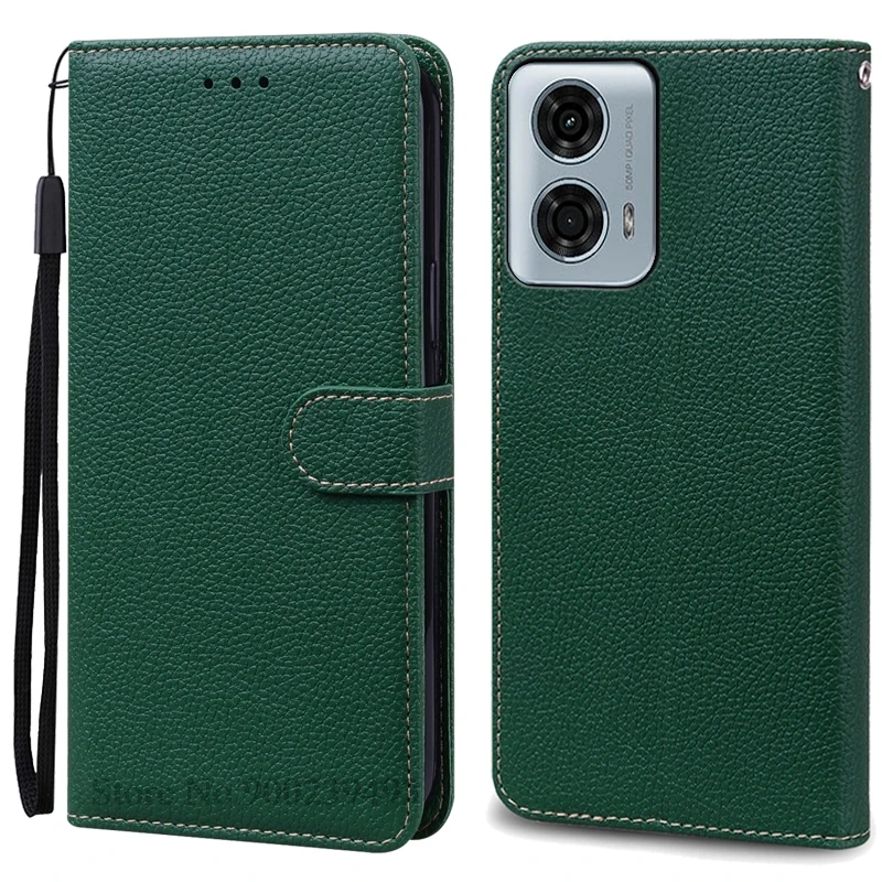 Leather Wallet Flip Case for Moto G24 Power – Stylish Protective Cover