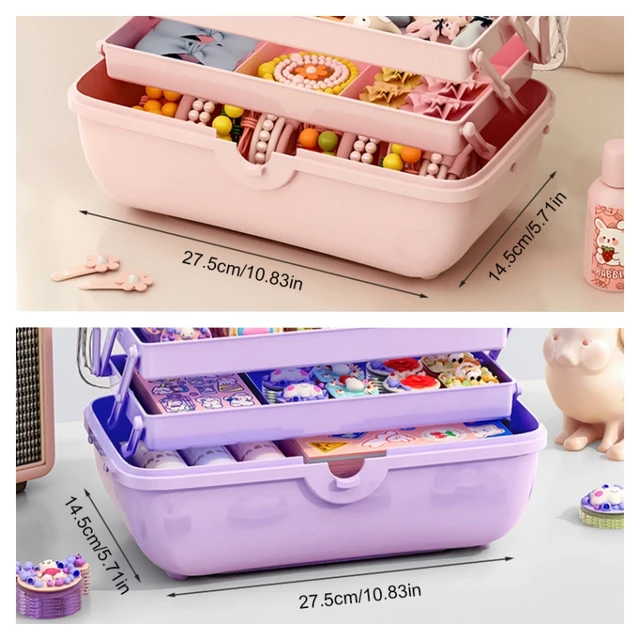 Cute Children's Hair Accessories Storage Box Headwear Jewelry Box -  AliExpress