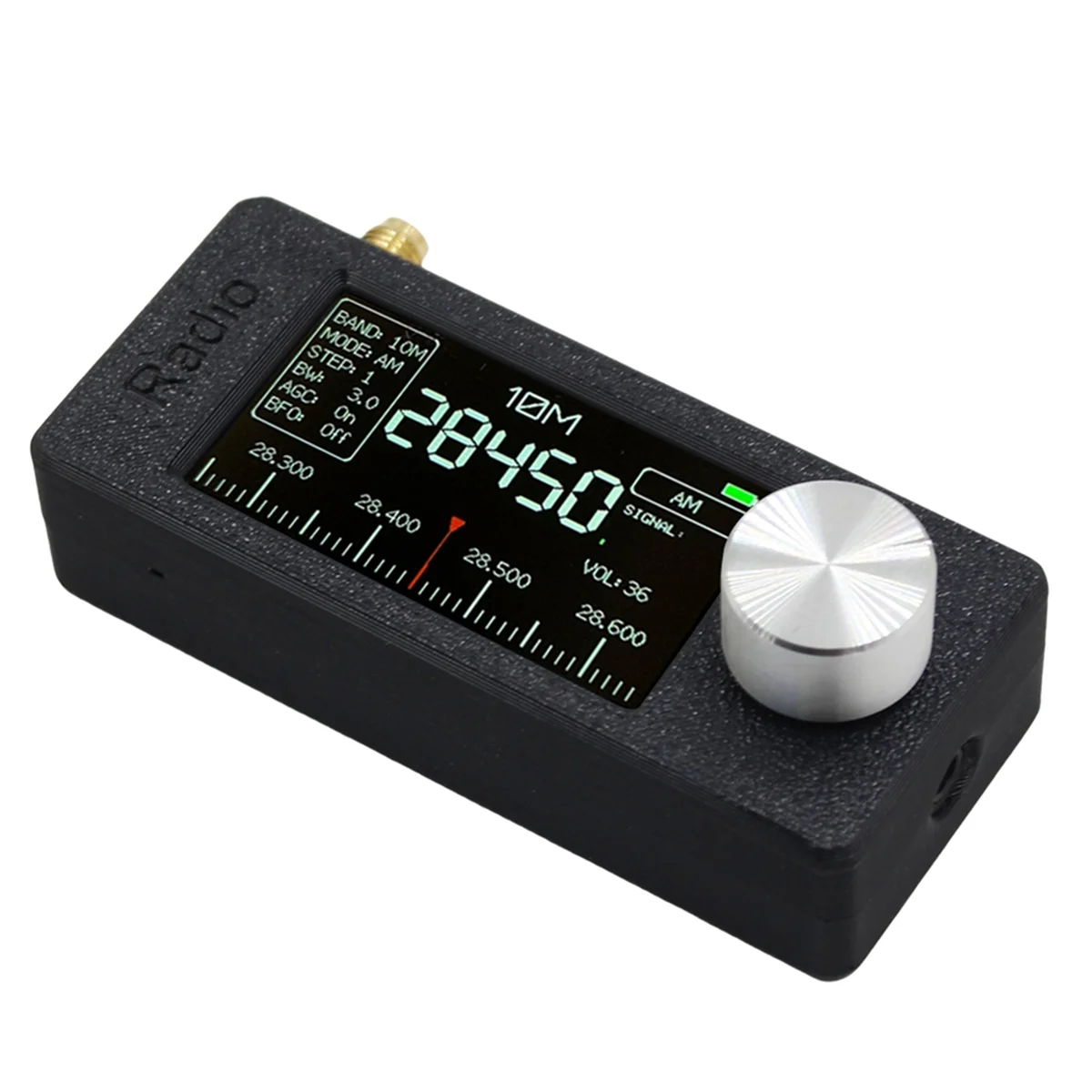 SEMOIC SI4732 0.5-108mhz Portable Radio LSB USB AM FM Pocket Mini Radio 1.9inch IPS Screen FM/AM HF SW MW VHF