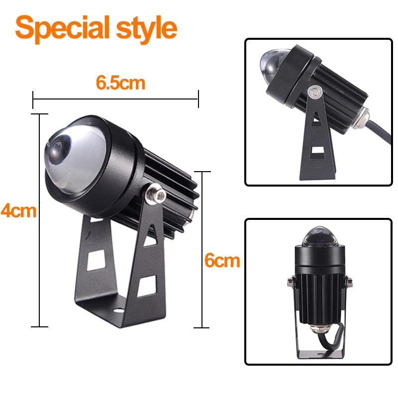 Outdoor LED Wall spotlight 1W 3W 10W landscape Lighting 220V Red Green Blue Wall light IP65 Waterproof one beam lights ZFG0004