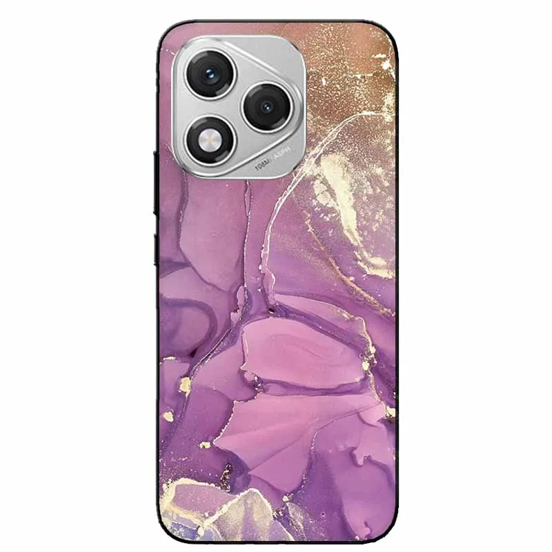 Marble Painted Silicone Back Cover Case – Premium Design