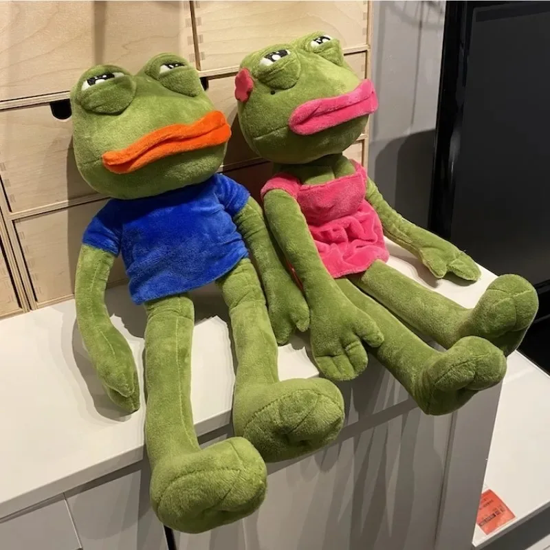 Peluche Di Pepe La Rana 45 Cm – Meme 4chan Rana Triste, Morbido Peluche Multicolore (2023)