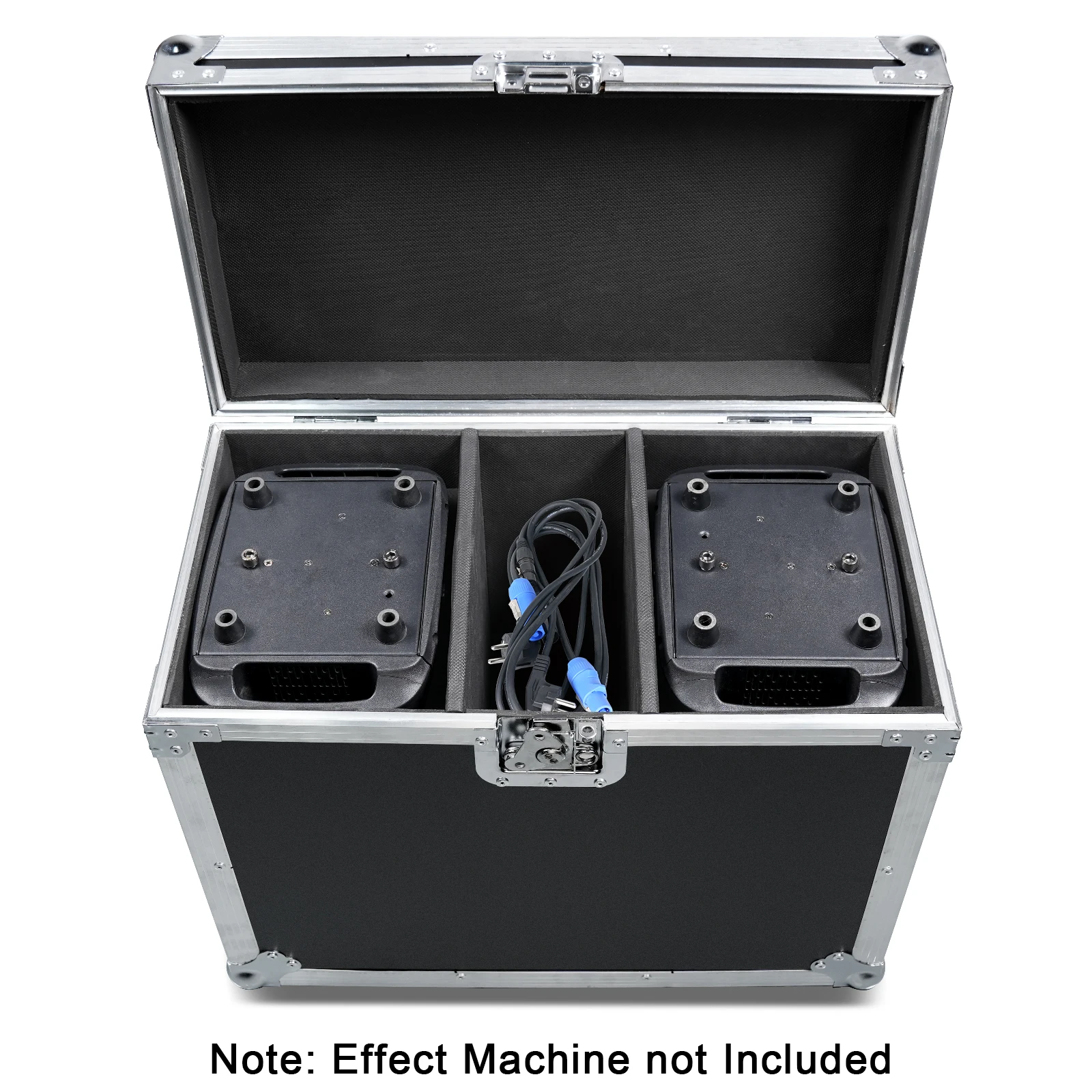 Fieryzeal Big Size Flight Case Flycase Flightcase Stage Light Shockproof with Wheel for 150W Moving Head Light Case Led Light Dj 4