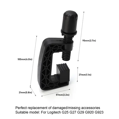 Black Steering Wheel System Fixing Clamp For Logitech G25 G27 G29 G920 G923 Driving Force GT Steering Wheel Systems - Image 2