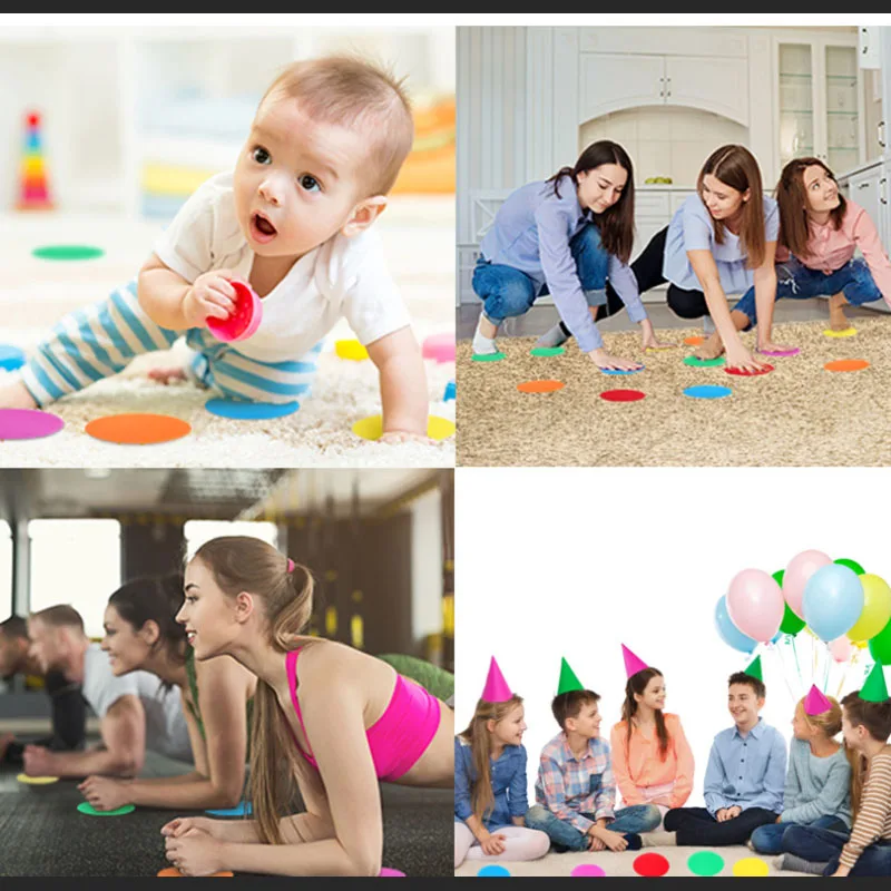 Classroom Magic Mark Its Sitting Carpet Spots 10 PCS to Educate Colorful Marker Round Carpet Stickers for Baby Room Decoration