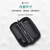 EDC Leather zipper storage bag Soft leather fabric Oxford flannelette quick opening storage bag for external wear belt 2