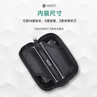 EDC Leather zipper storage bag Soft leather fabric Oxford flannelette quick opening storage bag for external wear belt 2