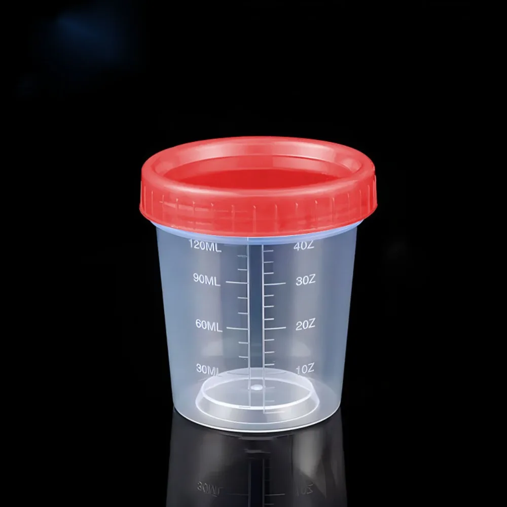 120ml Measuring Cup Transparent Graduated Plastic Packaging Cup Salad Dressing Container Small Containers with Lids