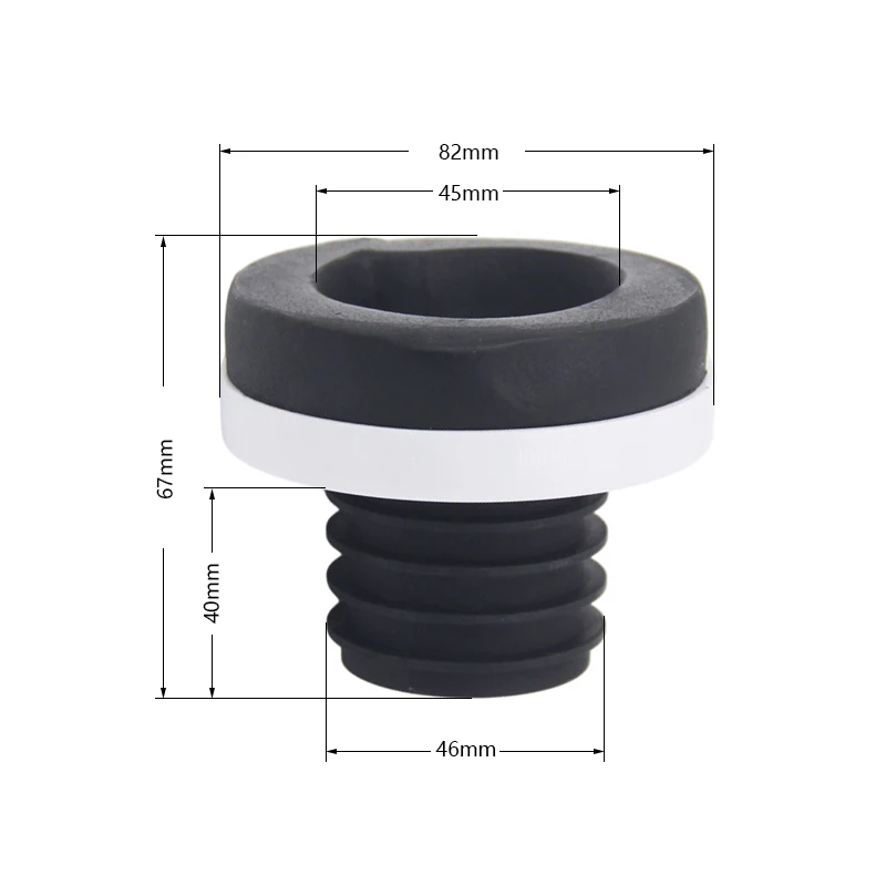 Toilet Flange Sealing Ring Connector Leakage Proof Wall Floor Urinal Installation Flange Sealed Anti-odor Rubber Ring 1pc toilet flange ring