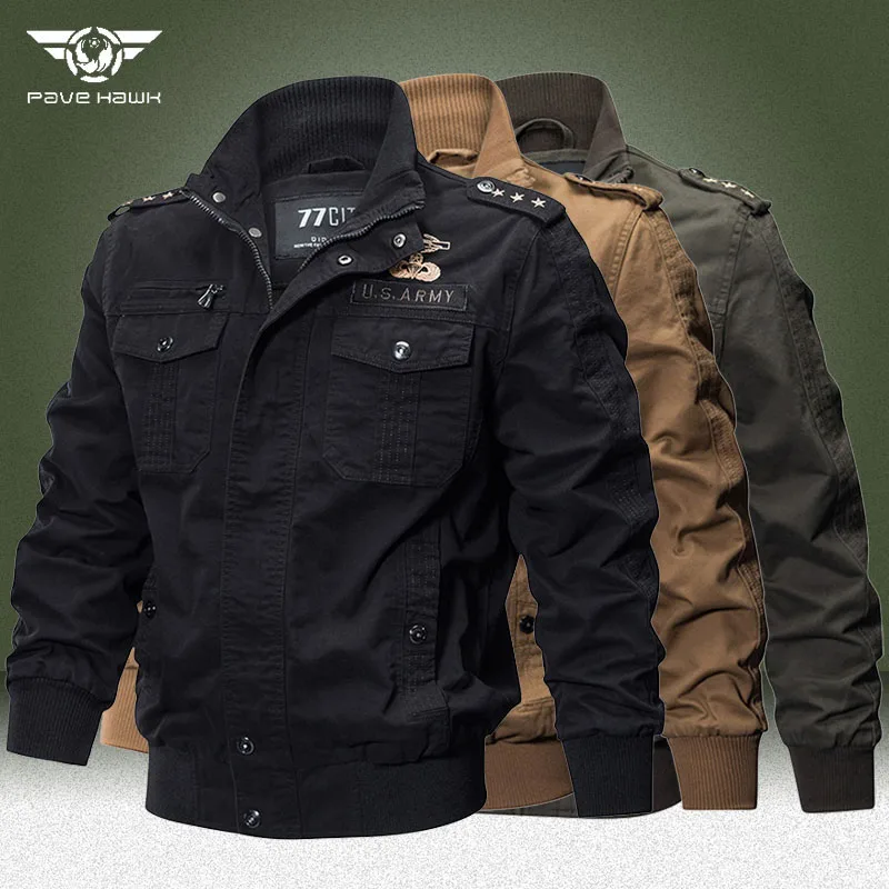 

Big Size 6XL Cargo Jackets Men Military Multi-pocket Wear-resistant Bomber Windbreaker Coats Autumn Air Force Tactical Jacket