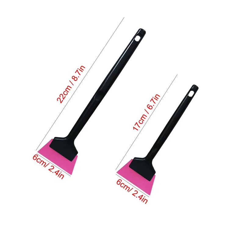 Mini Window Tint Squeegee Car Windshield Glass Quarter Wiper Soft Rubber Blade Corner Film Installation Scraper