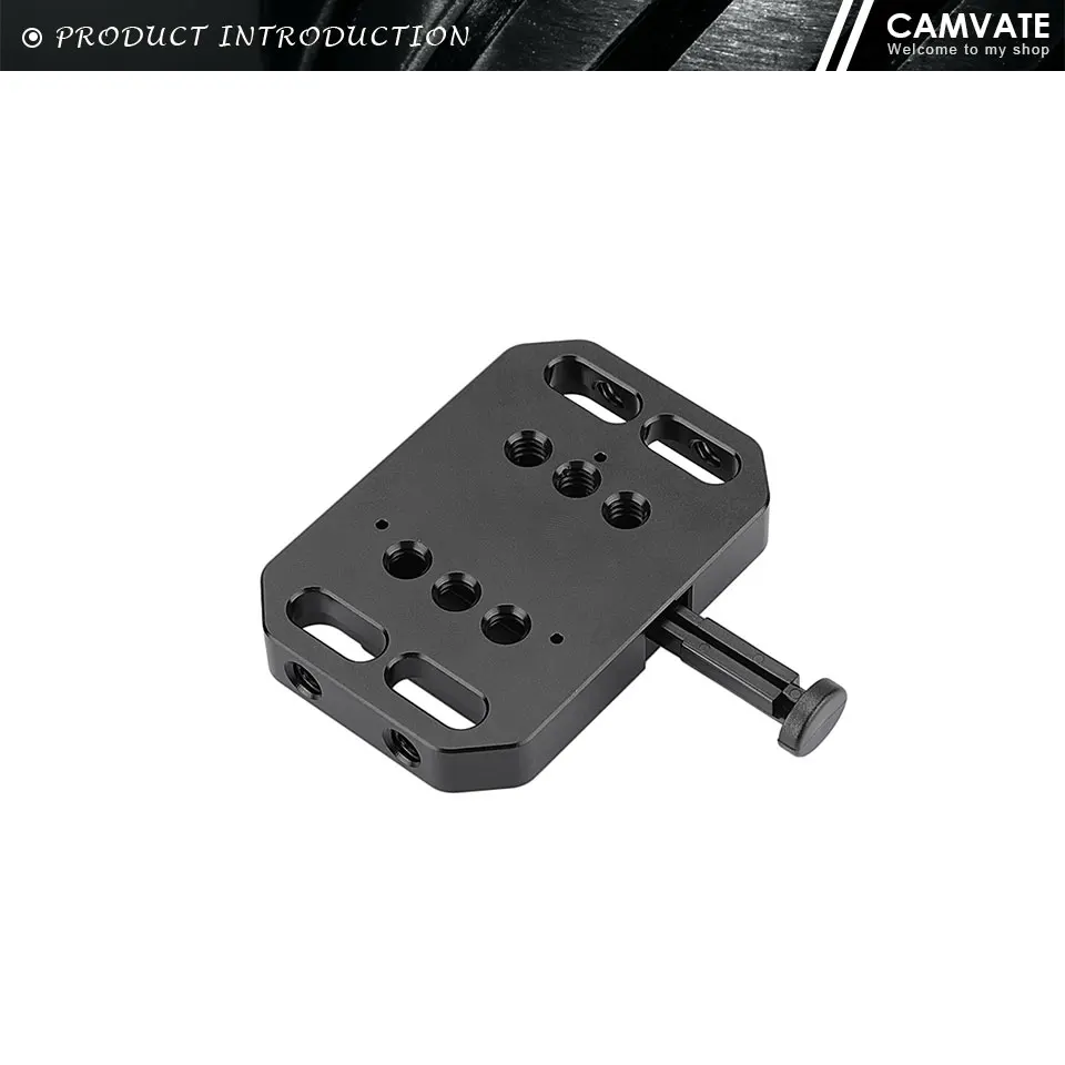 Mini V Lock Mount Female Adapter Quick Release With 1/4"-20 Mounting Slots For D