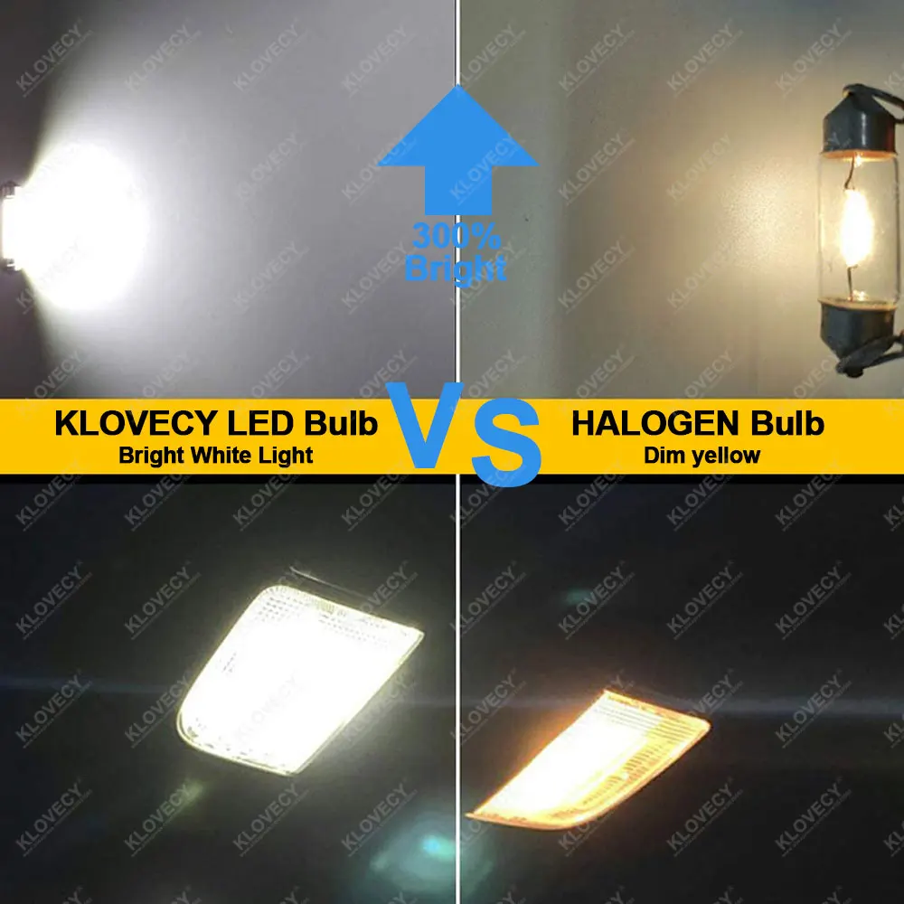 10/20/30/50 PCS C10W C5W LED   31/36/39/10MM COB 12V 7000K  ڵ ׸   ȣ Ʈũ 
