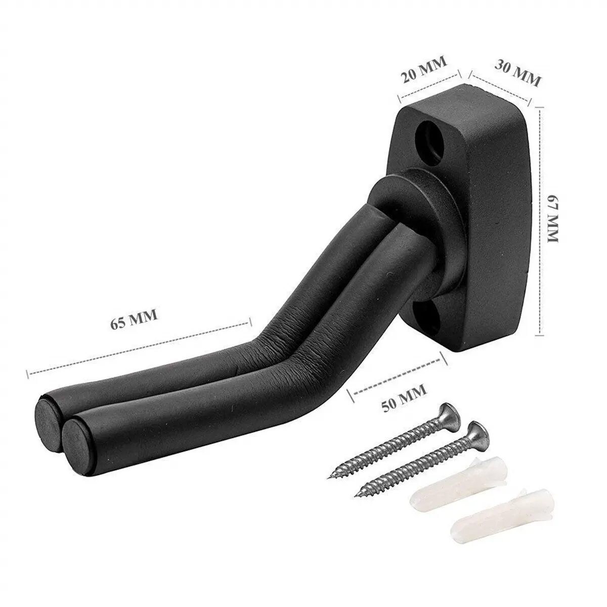 Universal Black Guitar Wall Mount Hanger