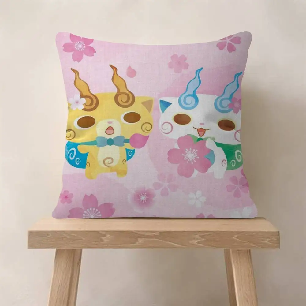 Anime Yokai Niedliche Uhr-Design Kissenhülle, Ahorn-Design, Fröhliche Herbst-Ernte-Dekoration, Feiertags-Dekoration, Kissenbezug – Detail 10