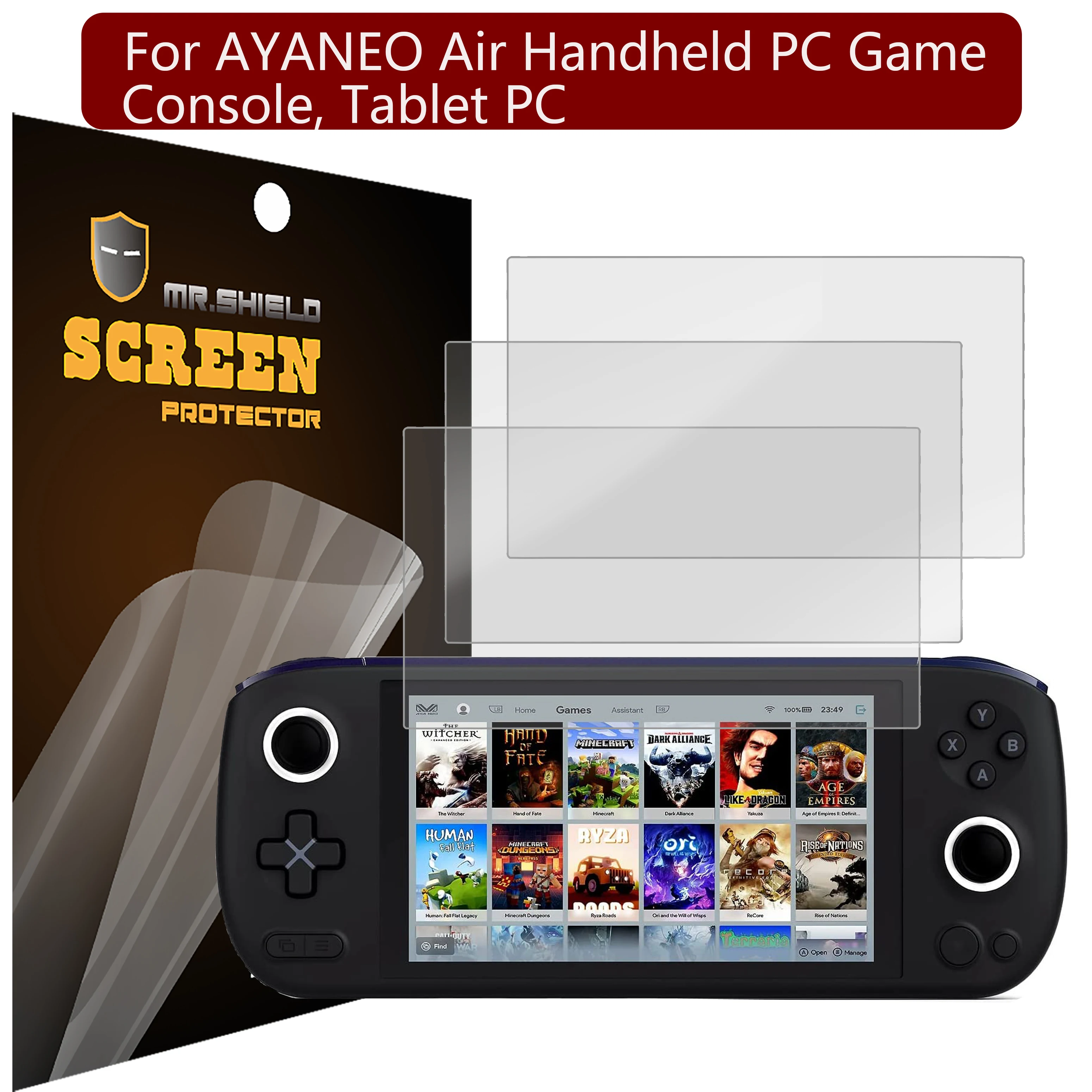 

Mr.Shield [3 шт. в упаковке, протектор экрана для AYANEO Air Handheld PC , Tablet PC, планшетного ПК с антибликовым покрытием [матовый] (материал ПЭТ)