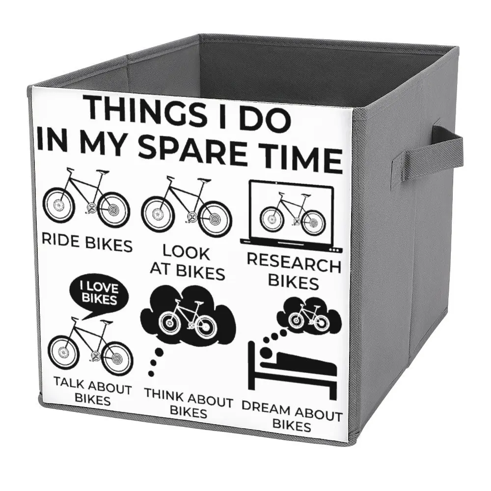 Tank Storage Things I Do Nel Mio Tempo Libero Bike Organizer Division Classic Folding Storage Box Super Soft Può Essere Piegato E Stare B