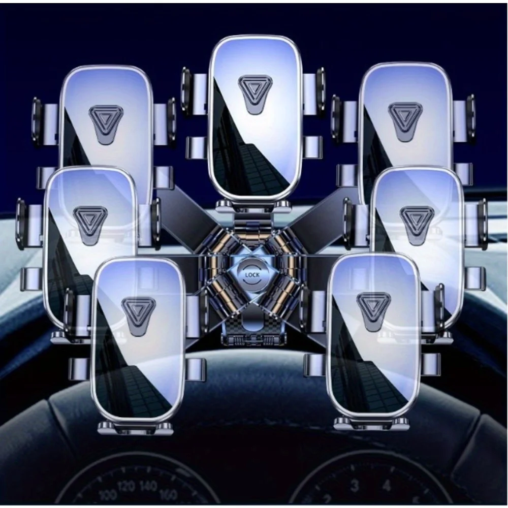 1 Stück Handy-Autohalterung, neue Mittelkonsole, Instrumententafel, multifunktionale Autonavigation, feste Anti-Shake-Funktion – Detail 8