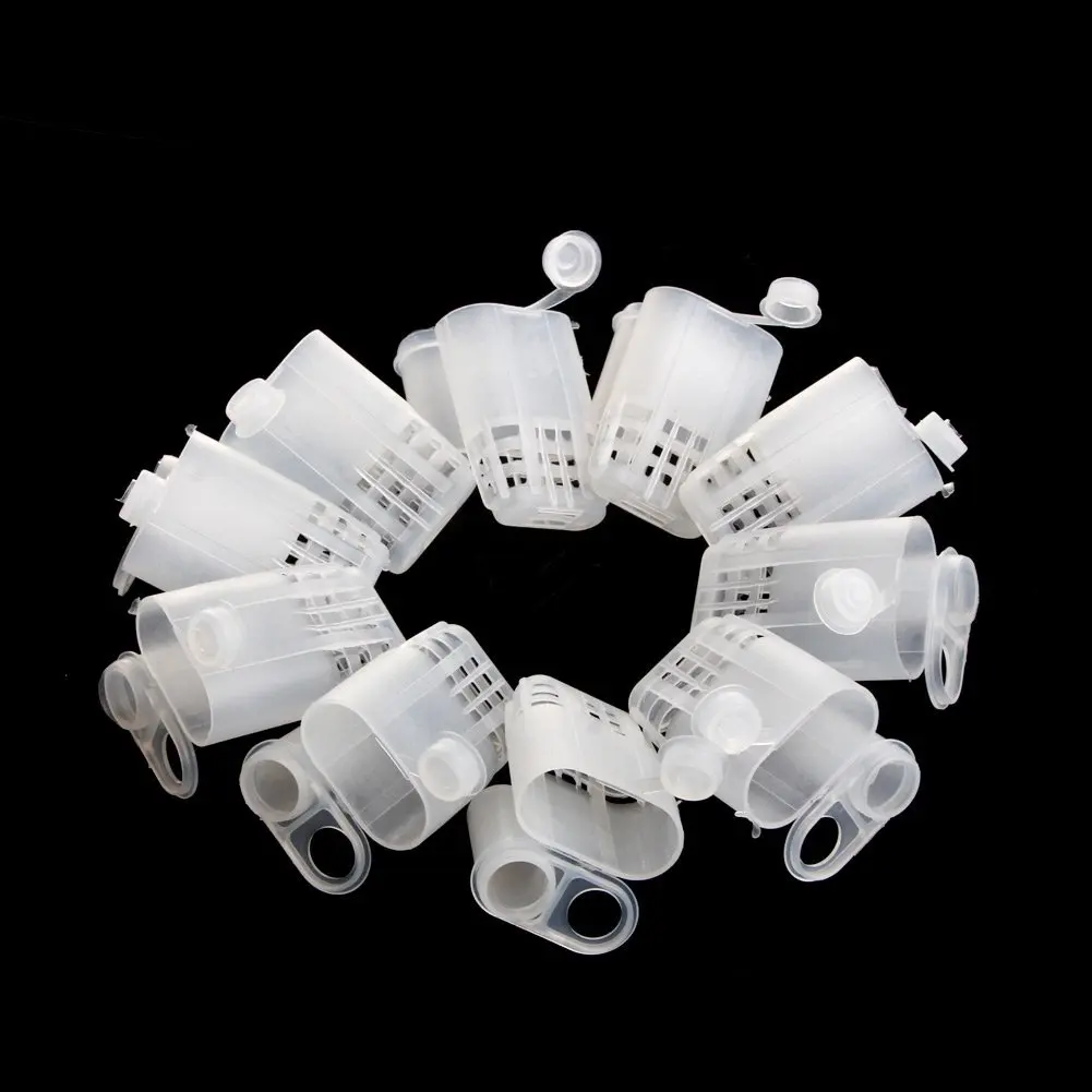 200PCS JZBZ Beekeeping Cages Plastic White Bee Queen Cages Bee tools Apiculture Equipment Protection Queen Cage