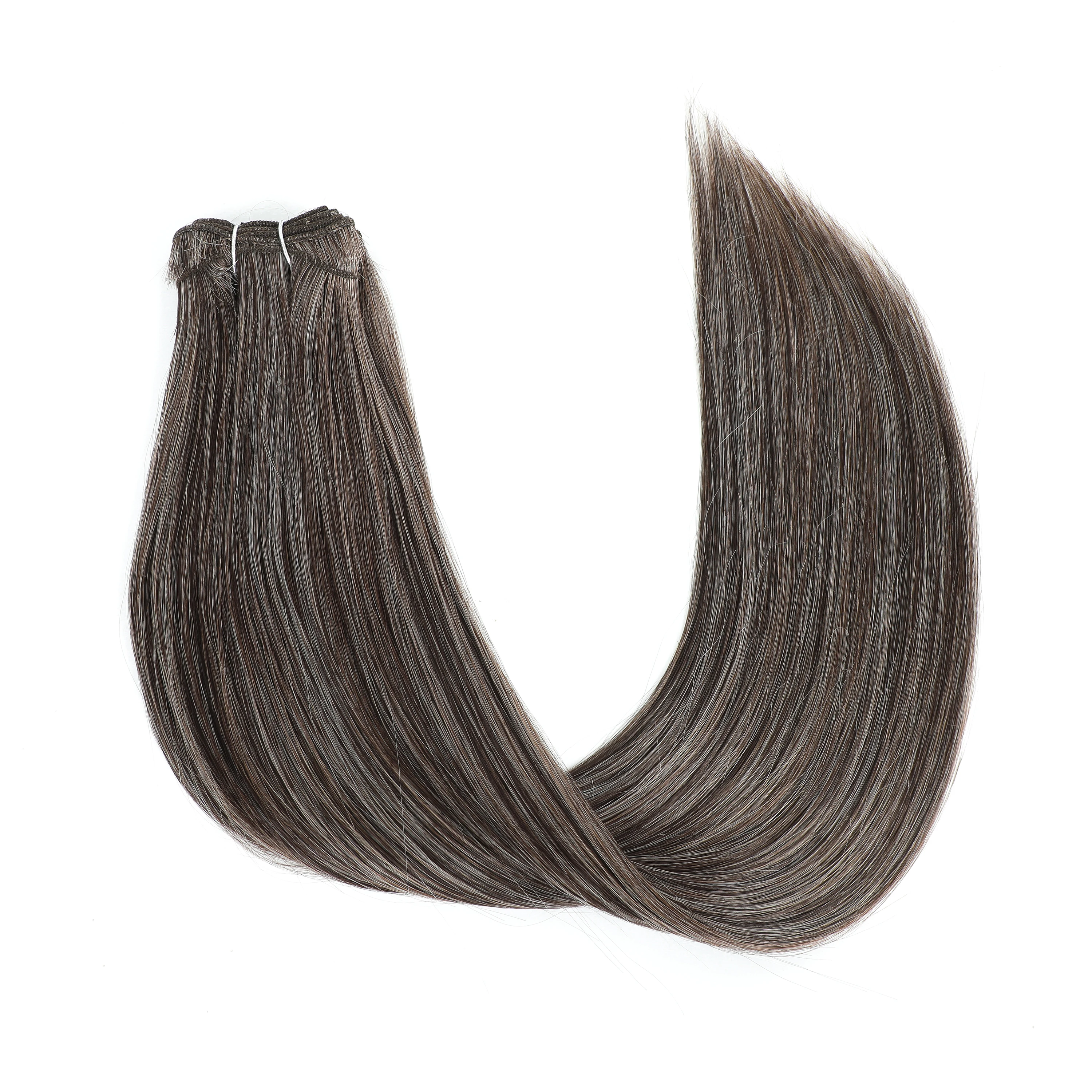 Bone Straight Hair Bundles Salon High Temperature Hair Extensions Fake Fibers Synthetic Yaki Straight Weaving Full to End
