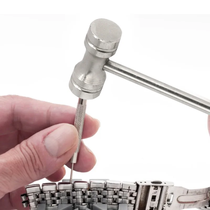 Round head hammer pocket Mini Knock for Watch Band Watch Strap Bracelet repair Multi-function installation tool 2