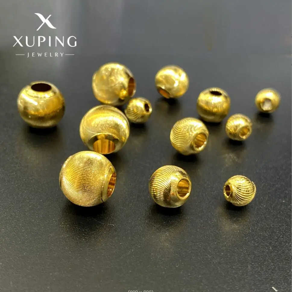 

12 шт Позолоченные Круглые бусины для изготовления браслетов, разделители бусин, латунные бусины для изготовления ювелирных изделий своими руками F1732