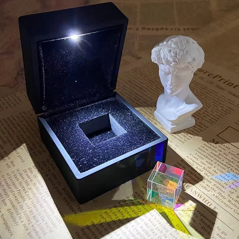 1pcs Science Magic Prism Cube 20 30 mm Hexahedral Crystal Magic Cmy Cube 3D Color Prism For Photography