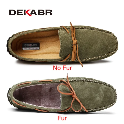 DEKABR 남성용 캐주얼 진짜 가죽 신발, 통기성 녹색 로퍼, 여름 가죽 신발, Sapato Masculino Zapatos Hombre 2