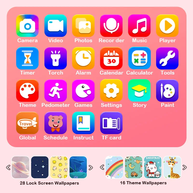 Children Phone Educational Toys Musical Toy Unicorn Baby Mobile Selfie Camera MP3 Player Toys for Christmas Birthday Gifts 2