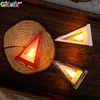 Dollhouse Candle Lamp Led Wind Light European Simulation Triangle Cande Light Miniature Desktop Night Lamp Model Decoration Toy 4