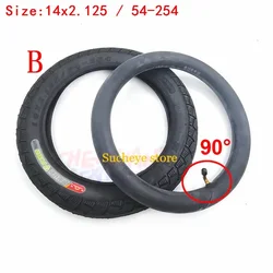 Durable 14-Inch Electric Bicycle Tires with Inner Tube (Tube and tyre B)