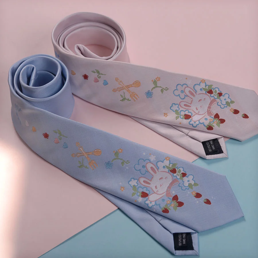 Anime Tie Accessories JK Uniform Rabbit Cosplay Student Harajuku Kawaii Lolita Girl Women Gift Prop