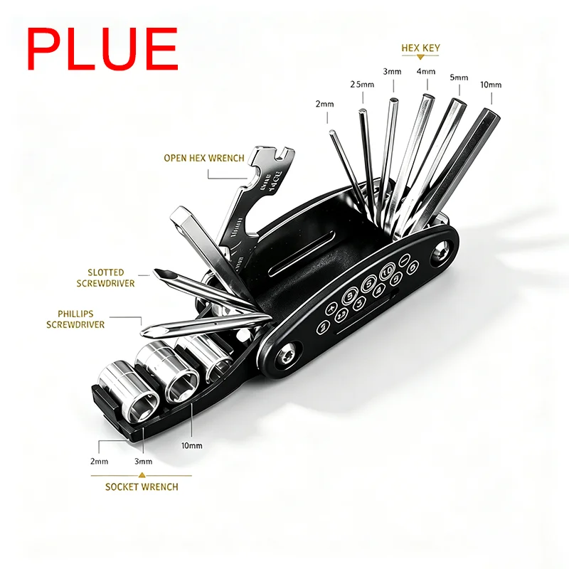 Versatile 16-Piece Socket Wrench Set with Non-Slip Rotating Head – Durable Stainless Steel