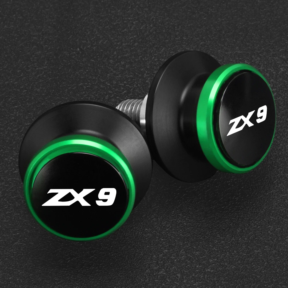 

Swingarm Sliders Motorcycles Accessible For KAWASAKI ZX9 1994 1995 1996 1997 8MM Swingarm Spools Rear Stand Screws Sliders ZX 9