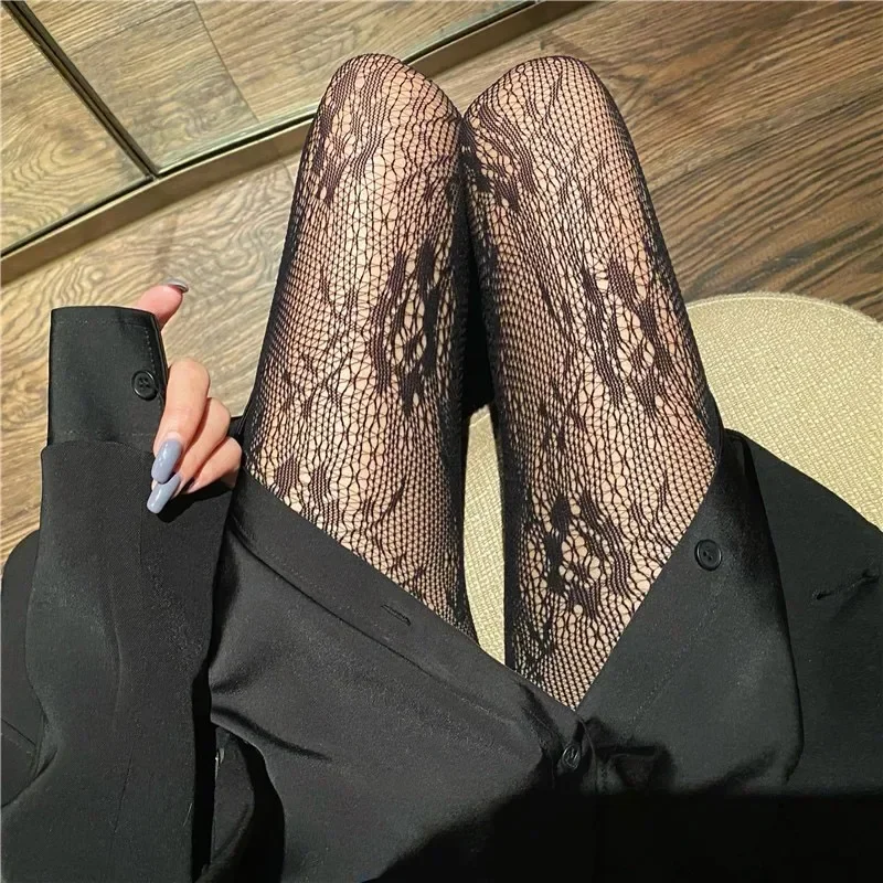 Women Sexy Black White Lolita Hollowed