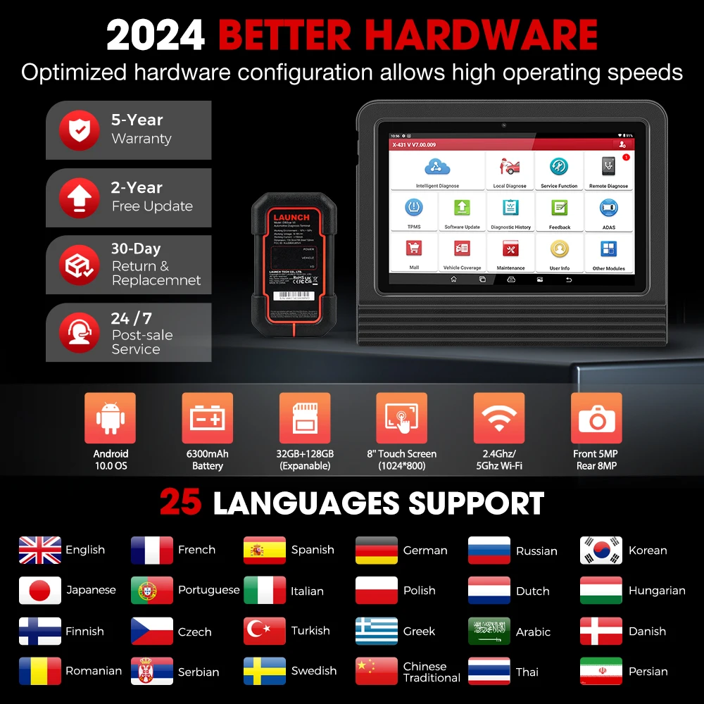 Launch X431 V フルシステム 車の診断ツール x-431 v 11リセット