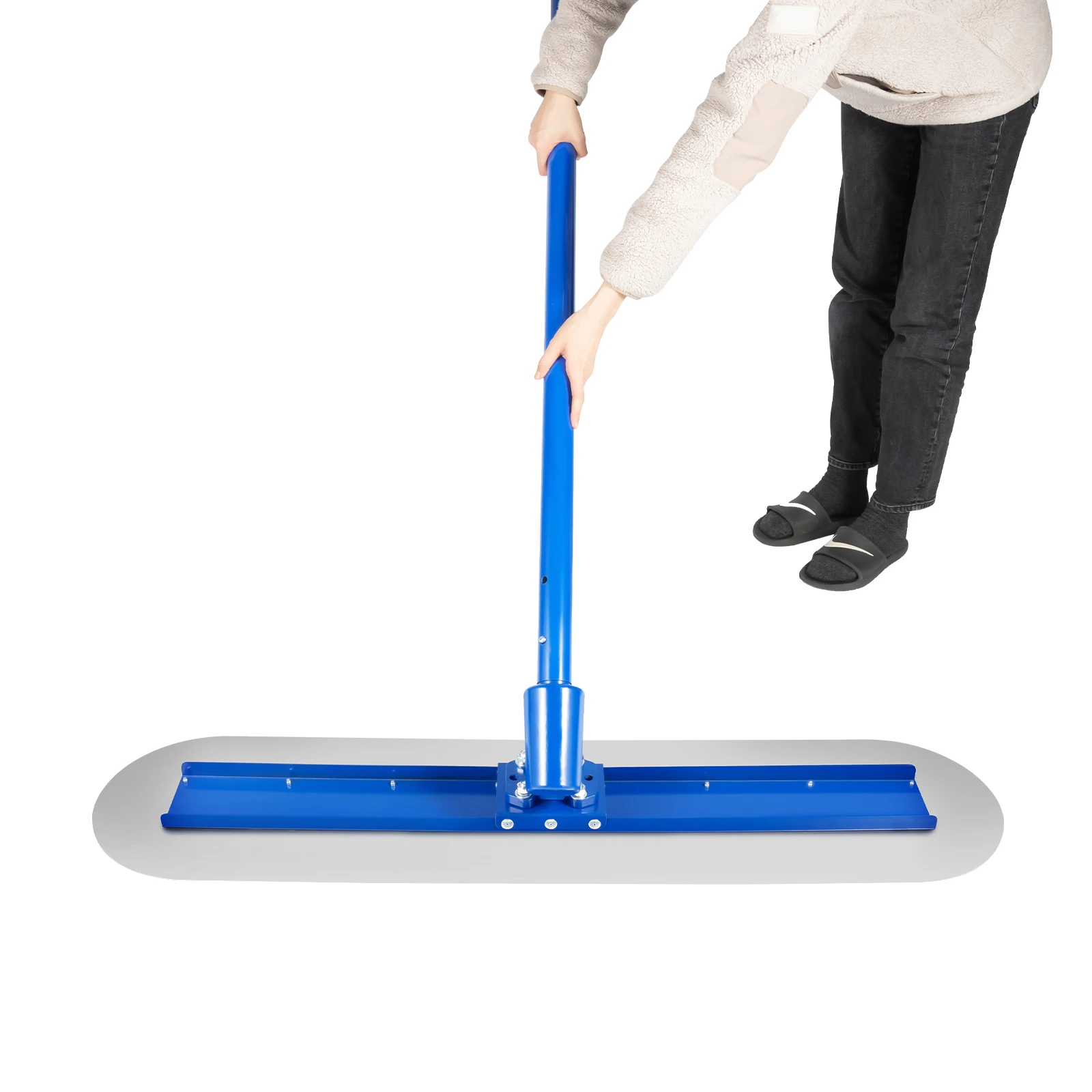48" x 12" Bull Float Concrete Float Concrete Tool Trowel 3 Handle Round End 1.8M Finish New